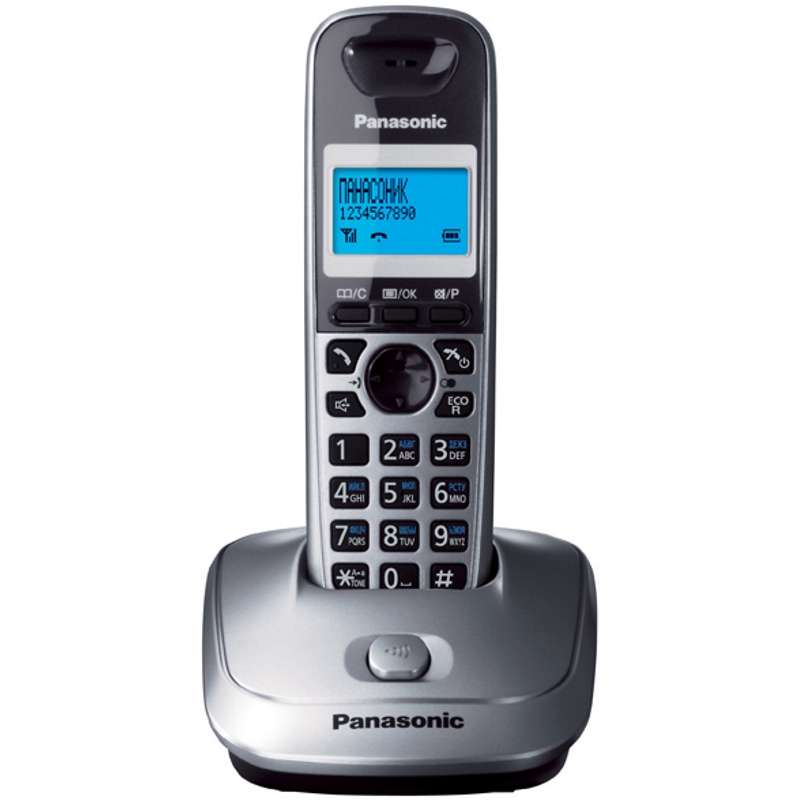 Panasonic KX-TG2511RUM сұр радиотелефоны